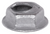 Thread Cutting Nut for 1/4" Stud Size, 7/16" Hex Head, Zinc (Qty: 10)