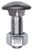 Bumper Bolt+Nut, 1/2-13 x 1-1/2", Stainless Steel Capped Round Head (Qty: 2)