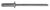 Panel Rivets, Steel, 1/8" Shank x 25/64" Long, 1/4" Flange, Dome Head (Qty: 15)