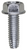 Thread Cutting Screw Bolt 5/16" X 1" Hex Washer Head, Type F (Qty: 4)