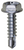 Tapping Screw #10 X 3/4" Hex Washer Head TEKS, Zinc (Qty: 8)