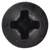 Tapping Screw #8 X 3/4", Phillips Oval Head, Black Oxide (Qty: 20)