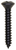 Tapping Screw #8 X 1", Phillips Oval Head, Black Oxide (Qty: 15)