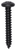 Tapping Screw #8 X 1", Phillips Pan Head, Black Oxide (Qty: 14)