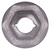 Thread Cutting Nut 5/16 Stud Size, 7/8" Washer, 0.5" across flats (Qty: 6)