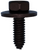 Screw 5/16"-18 X1" Hex SEMS Bolt, 1/2" Across Flats, 7/8" Washer O.D. (Qty: 3)