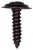 Tapping Screw #8 X 3/4", Phillips Oval #6 Head AB SEMS, Black (Qty: 10)