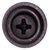 Tapping Screw #8 X 3/4", Phillips Oval #6 Head AB SEMS, Black (Qty: 10)