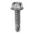 Tapping Screw #14 X 1" Hex Washer Head #3 Super TEKS - Zinc (Qty: 7)