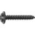 Tapping Screw Phillips Flat Washer Head #8 X 1" Black (Qty: 12)