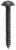Tapping Screw Phillips Flat Washer Head #8 X 1.25" Black (Qty: 12)