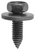 M6-1.0 X 20mm Hex Head SEMS Bolt Screw, 17mm OD, Phosphate, for GM (Qty: 5)