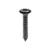 Tapping Screw #8-18 X 1", Phillips Oval #6 Head, SEMS, Black (Qty: 10)