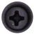 Tapping Screw #8-18 X 1", Phillips Oval #6 Head, SEMS, Black (Qty: 10)