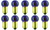 Box of 10 #1895P Purple 1895 Lamp Auto Bulb Lightbulb 14V 3.78W 0.27A BA9s