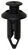 Screw-Type Retainer 19/32" Head, 13/16" Stem, for GM, Chrysler (Qty: 5)