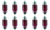 Box of 10 #3175R Lamp 3175 Red Auto Bulb Automotive