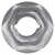 Thread Cutting Nut, for 8mm Stud Size, 20mm Washer, Zinc Finish (Qty: 6)