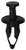 Bumper Fascia Push-Type Retainer for GM 10157900,11517803,15993201 (Qty: 4)