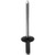 Black Aluminum/Steel Rivet, 5/32" Shank, 15/32" Flange, for VW (Qty: 6)