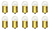 Box of 10 #81 Lamp Auto Bulb Automotive Lightbulbs 6.5V, 6.63W, BA15s base