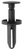 Fascia Push-Type Retainer 29/32 Stem for Chrysler 6504521 (Qty: 3)