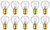 Box of 10 #1184 Lamp Auto Bulb Automotive Lightbulb 5.5V 34.4W 6.25A BA15d