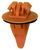 Orange Moulding Clip With Sealer, 17mm Head, for Toyota 75397-35010 (Qty: 4)