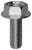 Hex Flange License Plate Screw M6-1.0 X 16mm, Class 10.9  (Qty: 8)