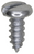 Tapping Screw #6 x 3/8", Slotted Pan Head, Zinc (Qty: 100)