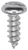 Tapping Screw #8 x 1/2", Slotted Pan Head, Zinc (Qty: 100)