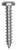 Tapping Screw #8 x 1", Slotted Pan Head, Zinc (Qty: 100)