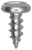 Tapping Screw #10 x 1/2", Slotted Pan Head, Zinc (Qty: 100)