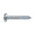 Tapping Screw #10 x 1", Slotted Pan Head, Zinc (Qty: 100)