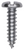 Tapping Screw #10 x 3/4" Slotted Pan Head, Zinc (Qty: 100)