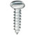 Tapping Screw #14 x 1", Slotted Pan Head, Zinc (Qty: 100)