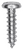 Tapping Screw #14 x 1", Slotted Pan Head, Zinc (Qty: 100)