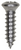 Tapping Screw #8 x 5/8", #6 Phillips Oval Head, Chrome (Qty: 100)