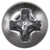 Tapping Screw #8 x 5/8", #6 Phillips Oval Head, Chrome (Qty: 100)