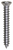 Tapping Screw #8 x 1-1/8", Phillips Oval #6 Head, Chrome (Qty:100)