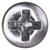 Tapping Screw #8 X 1-3/4" Phillips Oval #6 Head, Chrome Finish (Qty:100)