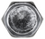 Tapping Screw #14 x 3/4", Indent 3/8" Hex Head, Zinc Chromate (Qty: 100)