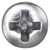 Tapping Screw #8 x 3/4", Phillips Oval #6 Head, Zinc (Qty: 100)