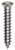 Tapping Screw #10 x 1", Phillips Oval #6 Head, Chrome (Qty:100)