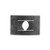 Flat Nut for #12 Screw, Size 1/2" x 3/4", Black Phosphate (Qty: 100)