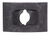 Flat Nut for #12 Screw, Size 1/2" x 3/4", Black Phosphate (Qty: 100)