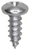 Tapping Screw #6 x 3/8", Phillips Pan Head, Zinc (Qty: 100)