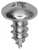 Tapping Screw #10 x 3/8", Phillips Pan Head, Zinc (Qty: 100)