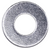 Fender Washer, 5/8" OD, 9/32" ID, for 1/4" Bolt, Zinc (Qty: 100)