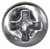 Tapping Screw #10 x 1-1/2", Phillips Oval #6 Head, Chrome (Qty: 100)
